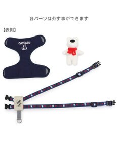 PET PARADISE リサとガスパール マスコット付きハーネス 《ハート柄》 ＳＳ