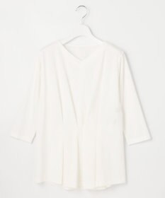 自由区 L 【放湿性/保湿性】イージートップス タックディテール カットソー