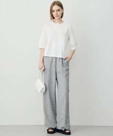 ICB L シャツジーナプレーディング ランタンスリーブカットソー