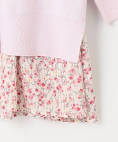 組曲 L 【WEB限定・2SET】フラワープリントアンサンブルニット