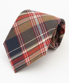 J.PRESS MEN マドラスチェック ネクタイ ネイビー系4
