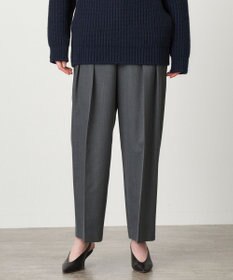 ATON WOOL GABARDINE | ワイドツータックパンツ