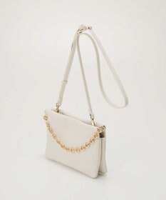 TOPKAPI 【TREASURE TOPKAPI】スムース レザー チェーン付き スワローマチ ミニ ショルダー バッグ