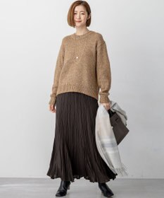 23区 S 【洗える】クラッシュ プリーツ ジョーゼット スカート