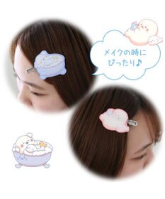 Mother garden しろたん アクリル前髪クリップ 2個セット《お風呂＆読書》