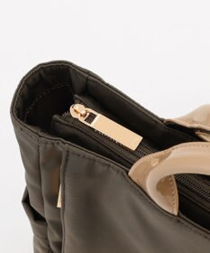 LA BAGAGERIE ツイルナイロン×エナメル リュックサック