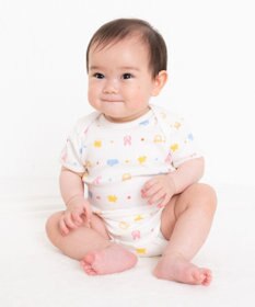 MIKI HOUSE HOT BISCUITS 【70-80cm】 半袖ボディシャツ(かぶり仕様)