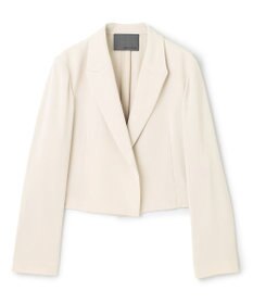 uncrave クールタッチツイル ショートジャケット グレージュ