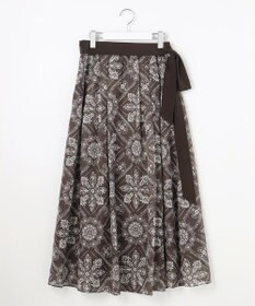 自由区 ロータスタイルプリント スカート