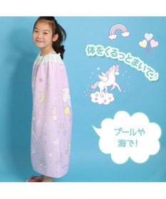 Mother garden マザーガーデン 水泳 ラップタオル 80×120cm 《ユニコーン 柄 / レモンくま柄》
