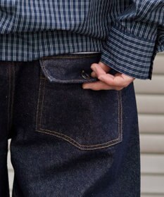 WEGO 【ユニセックス着用ITEM】カバーフィットフラップデニムパンツ