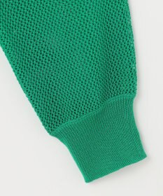 ANY L メッシュＶネックニットカーディガン