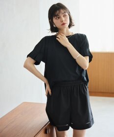 #Newans 【洗える/セットアップ可能】ハシゴレースハーフパンツ