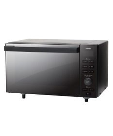 YAMATO テーブル＆キッチン 【TWINBIRD】センサー付フラットオーブンレンジ  ブラック  DR-E857B