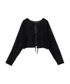 Green Parks ・ＥＬＥＮＣＡＲＥ　ＤＵＥ　２ｗａｙメッシュカーディガン