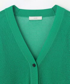 ANY メッシュＶネックニットカーディガン