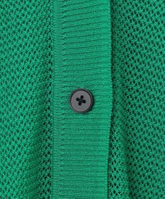 ANY L メッシュＶネックニットカーディガン