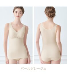BRADELIS New York 【Yukine inc. 】ゆきねえ365綿混モアらくフルカップブラキャミ23 補正下着 締め付けすぎない快適シェイパー