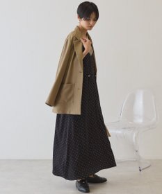 AMERICAN HOLIC サイドシャーリングVネックドットキャミワンピース