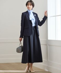 23区 【セットアップ対応/洗える】トリアセダブルジョーゼット テーラード ジャケット