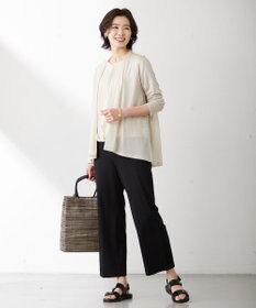 J.PRESS LADIES 【WEB限定・A4サイズ収納可】 マダガスカルラフィア トート バッグ