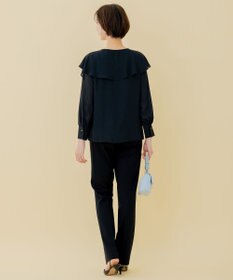 自由区 L 【洗える】WASHABLEPONTE テーパードパンツ