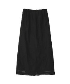 YECCA VECCA フラワー柄刺繍メッシュスカート