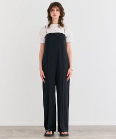 BEIGE， 【洗える】PHILOX / ハイストレッチベアトップオールインワン