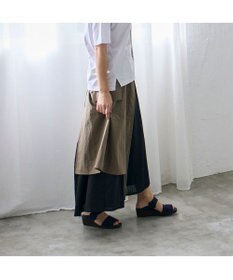 MODE ET JACOMO <D'ICI>ストレッチクロスウェッジサンダル