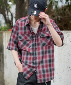 WEGO オンブレチェックシャツ（SS）