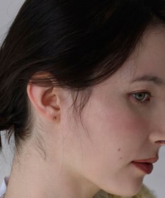 Phoebe 【金属アレルギー対応】メタルビーンズピアス　ゴールド/サージカルステンレス