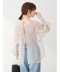 Green Parks ・ＥＬＥＮＣＡＲＥ　ＤＵＥ　シアーバックリボンチュニック