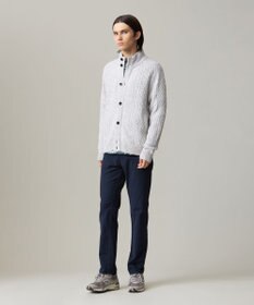 J.PRESS MEN 【KING SIZE】【Cash Lamb’s Wool】ハイネックケーブルカーディガンニット