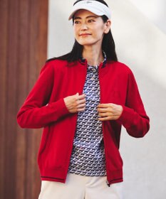 23区GOLF 【WOMEN】【ウォッシャブル】フルジップニットブルゾン
