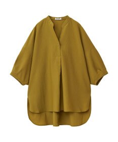 CRAFT STANDARD BOUTIQUE バンドカラーバックタック５分袖ブラウス