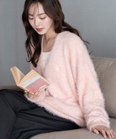 WEGO 【25年秋冬新作/WEB限定】別注USPOLOシャギーニットカーデ