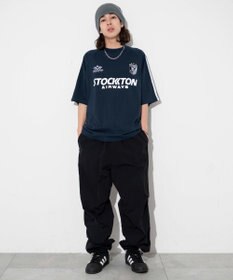 WEGO 【ユニセックス着用ITEM/手洗い可/MLサイズ】ラインゲームロゴT