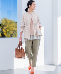 組曲 L 【フード取り外し可】2WAYショート丈ライトアウター