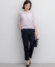 組曲 ライトリネンライクテーパード パンツ