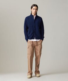 J.PRESS MEN 【KING SIZE】【Cash Lamb’s Wool】ハイネックケーブルカーディガンニット