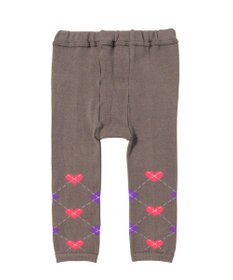 MIKI HOUSE HOT BISCUITS 【80-120cm】 ハートアーガイル レギンス