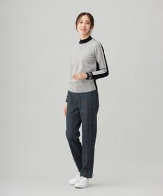 23区GOLF 【WOMEN】レーヨンストレッチカラーブロックニット