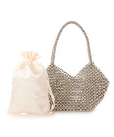 UNBILLION カシュカシュ cachecache / ビーズハート手提げバッグ