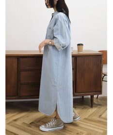 CRAFT STANDARD BOUTIQUE デニムパールボタンワンピース