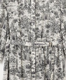 自由区 L 【洗える】ランドスケーププリント ワンピース