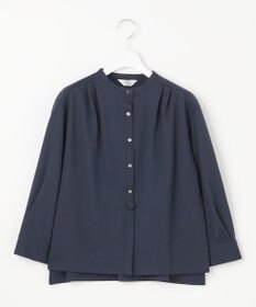 J.PRESS LADIES 【WEB限定カラーあり】ストライプジャカード バンドカラー カットソー