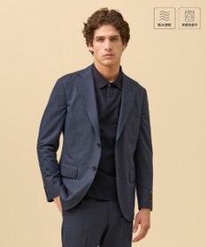 J.PRESS MEN 夏に嬉しい6つの高機能【J.PRESS-POOL WOOL】【セットアップ対応】ジャージーセットアップ ジャケット ネイビー系9