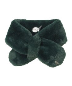 MOONBAT FURLA（フルラ）プチリボンマフラー  アーチロゴ フェイクファー