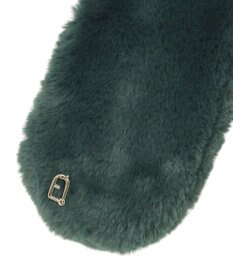 MOONBAT FURLA（フルラ）プチリボンマフラー  アーチロゴ フェイクファー