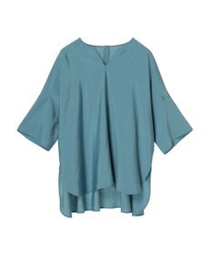 AMERICAN HOLIC 接触冷感スキッパーバックギャザーブラウス